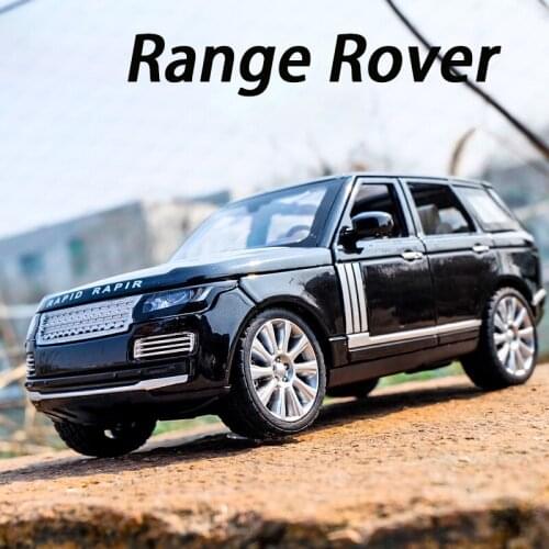 2021 New 1:24 Free Shipping Alloy Car Model Range Rover Sports Car Model Sound and Light Back Children Toys Favorite Boy gift
