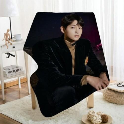 Musife Custom Song Joong Ki Flannel Blanket Design Your own Blanket Flannel Blankets for Sofa DIY Dropshipping