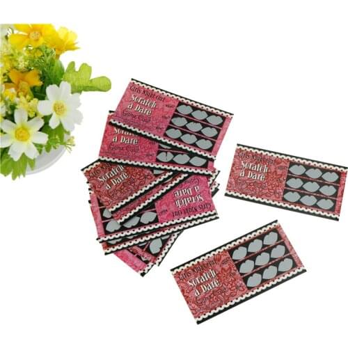 Pack of 12 Do a Dare Scratch Card Game Funny Joke Toy Wedding Shower Hen Night Bachelorette Party Girls Night Out Accessories