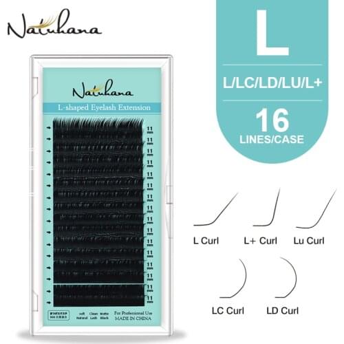 L/L+/LC/LD/LU(M)/N Curl Single Length Eyelash Extension Matte Black Individual False Eyelashes Natural Soft Faux LU Mink Lashes