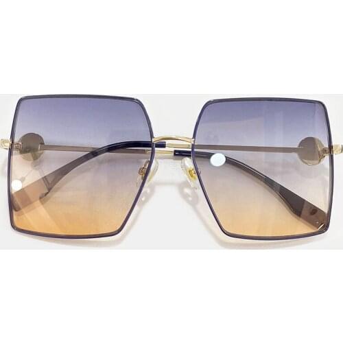 Fashion Oversize Square Sunglasses Women Men Glasses Gradient Sun Glasses Female Driving Eyewear Oculos De Sol UV400