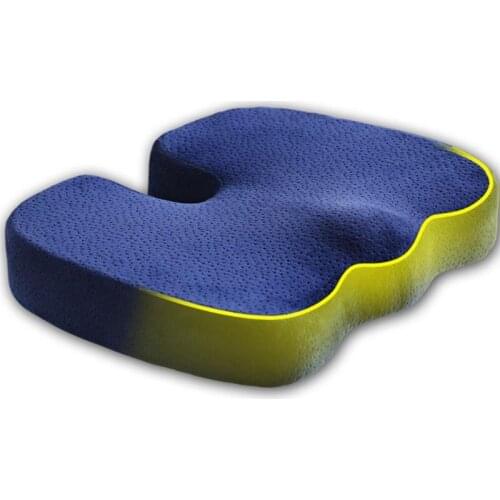 Purenlatex Memory Foam Seat Cushion Lumbar Back Cushion Combo Orthopedic Design for Tailbone Pain and Can Help Sciatica Set of 2