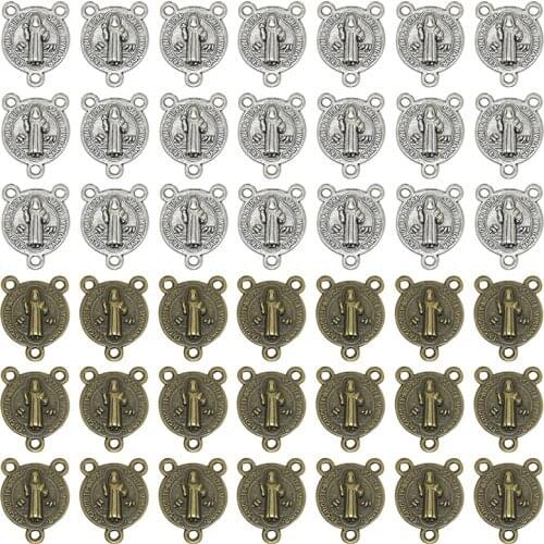 22pcs Hot Sell Two Color Jesus Christ Charms Alloy Metal Religion Pendants For DIY Jewelry Accessories Making 18*14mm