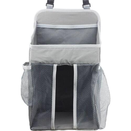 Baby Crib Hanging Storage Bag Diaper Nappy Organizer Cot Bed Organizer Bag Infant Essentials Diaper Caddy