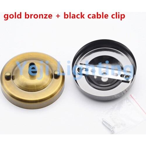 Ceiling rose with cable clip ceiling canopy with wire grip for LED chandelier Ceiling plate iron lamp base Lighting accessories