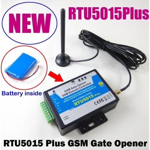 RTU5015 Plus GSM Gate Opener Relay Switch Remote Access Control Backup battery for power failure alarm with app support