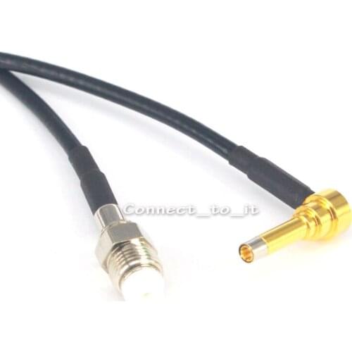 RF Coaxial FME Female to MS156 Male Rightangle Connector USB Modem Adapter Extension Cable 20CM RG174