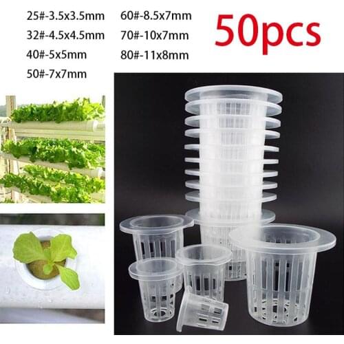 Plant Grow Net Nursery Pots Hydroponic Colonization Mesh Cup Vegetable Plant Soilless Greenhouse Plastic Basket Holder