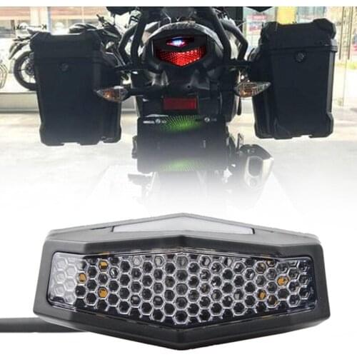 Universal Motorcycle ATV License Plate Light LED Rear Tail Brake Stop Indicator Signal Lamp cafe racer motorcycle brake light
