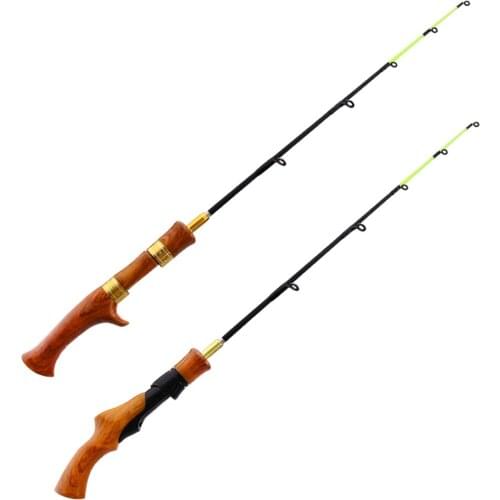 62cm Ice Fishing Rod Portable Lightweight Ice Spinning & Casting Rod Winter Ice Fishing Rod Spinning Casting Ice Fishing Tackle