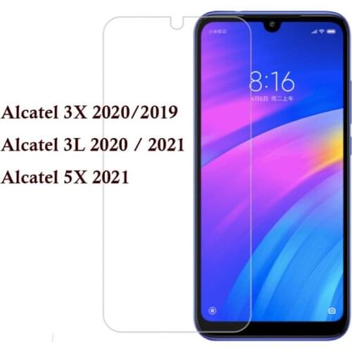 2.5D Tempered Glass for Alcatel 5X 2021 Screen Protector for Alcatel 3X 3L 2021 2020 2019 ALCATEL 3X 3L 5X Anti Blue Matte Glass