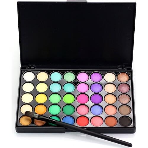 40 Color Matte Eyeshadow Palette Make Up Earth Eye Shadow Cosmetic Glitter Waterproof Long Lasting Makeup Tools NIN668