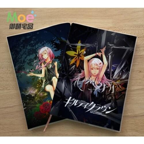 Anime Guilty Crown YUZURIHA INORI Figure Student Writing Paper Notebook Delicate Eye Protection Notepad Diary Memo Gift