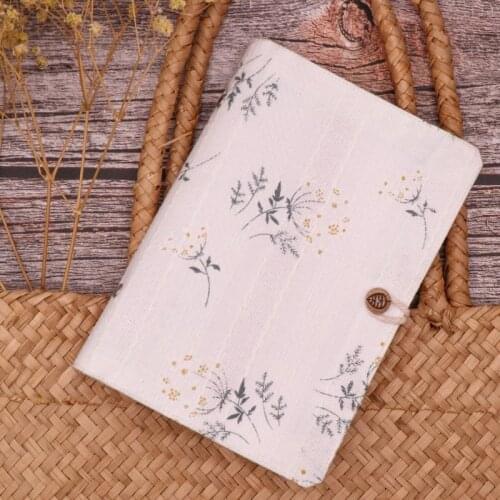 White nan flower cloth handbook small fresh Korean handbook A5A6
