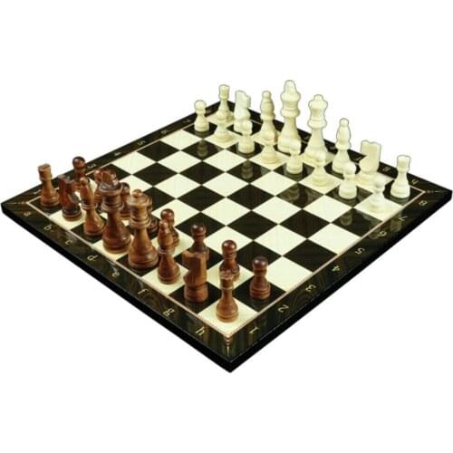 Walnut Wooden Chess Set 36 * 36 Cm Luxury Elegant International Chess Game Toy Puzzle Game Party