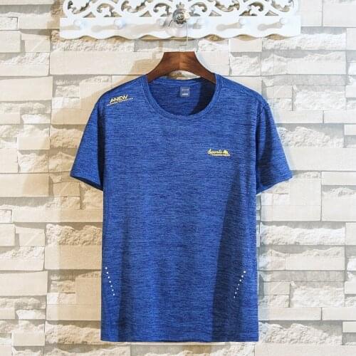 New Summer Quick drying Brand large size 8XL 7XL T-shirt man round collar short sleeve T-shirt men fashion t shirt short sleeves