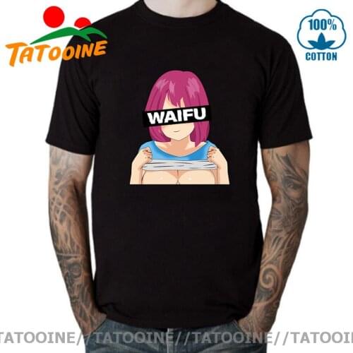Tatooine Waifu Material T shirts Ecchi Lewd Anime Girl Hentai Merch T-shirt My Hero Academia tshirt Ahegao Harajuku Tee Dropship
