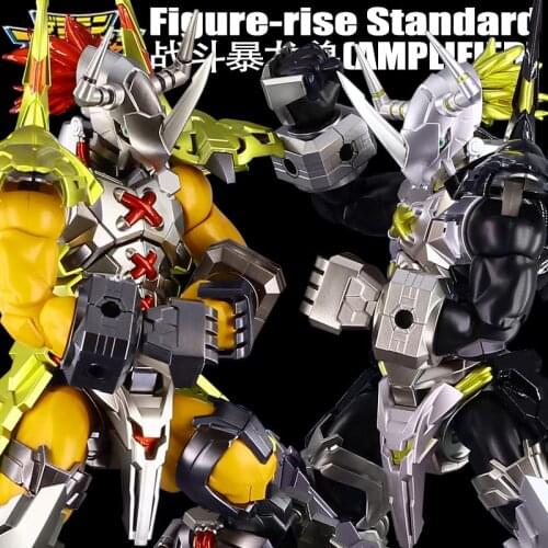 BANDAI Digimon Adventure WarGreymon Black War Greymon Assembly Model Action Toy Figures Gifts for Children