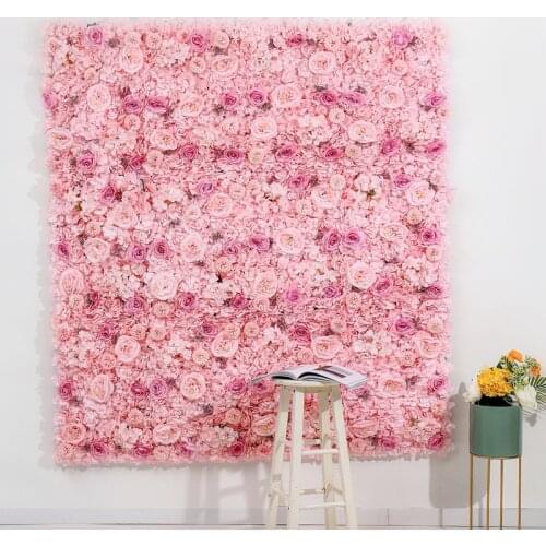 40x60cm Non-Woven Fabric Artificial Flower Wall Decoration Road Lead Hydrangea Peony Rose Cushion Wedding Accessories