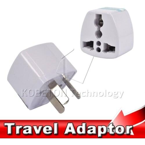 Kebidu 2017 New 2pcs Universal Power Plug Adapter Mini 3 pin Converter to US Plug Charger