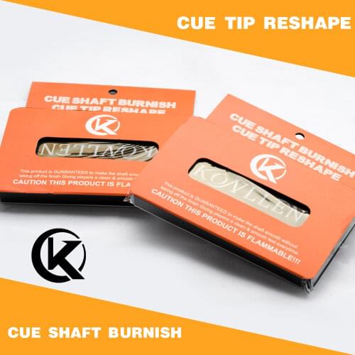 KONLLEN Billiard Cue Shaft Burnish Cue Tip Reshape 2pcs/1box Maintenance Tool Tip Polisher Billar Polisher Billiards Accessories