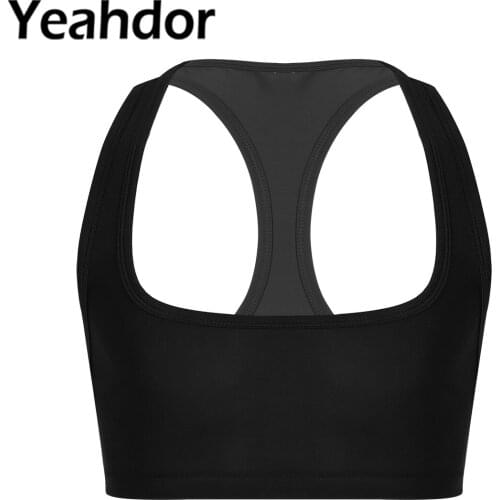 Men Sexy Bra Crop Tops Sleeveless Y Back Muscle Half slim fit Tank Top Vest Tee T-shirts Male Performance Stage Costume Clubwear