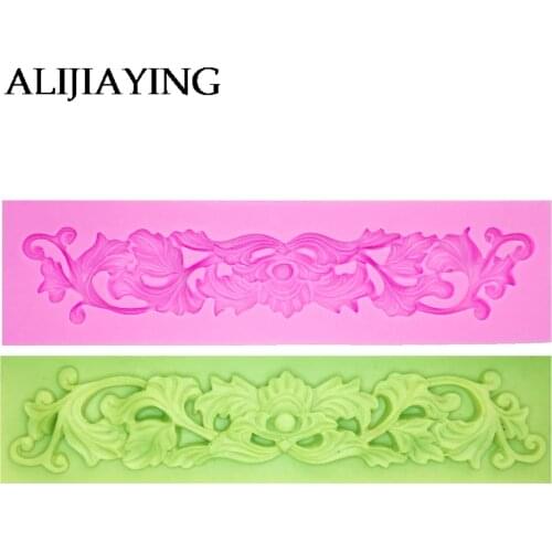 M0403 Leaf Flower Vine Lace Silicone Mold Fondant Cake Decorating Tools Kitchen Baking Molds Candy Chocolate Gumpaste Moulds