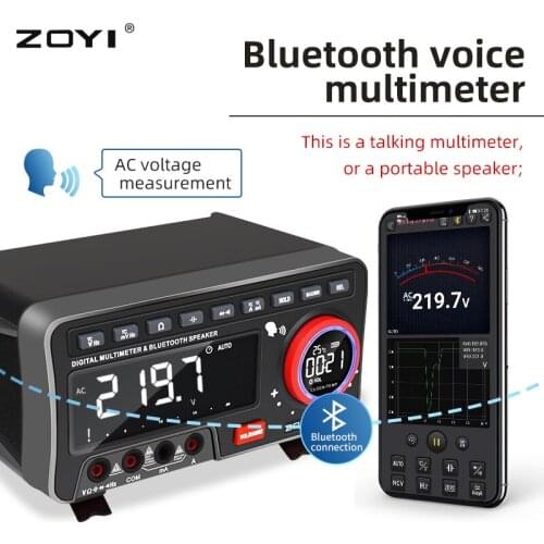 ZOYI ZT-5566SE Desktop Bluetooth Speaker Multimeter High-precision Rechargeable Multimetro19999 Counts AC/DC Voltage and Current