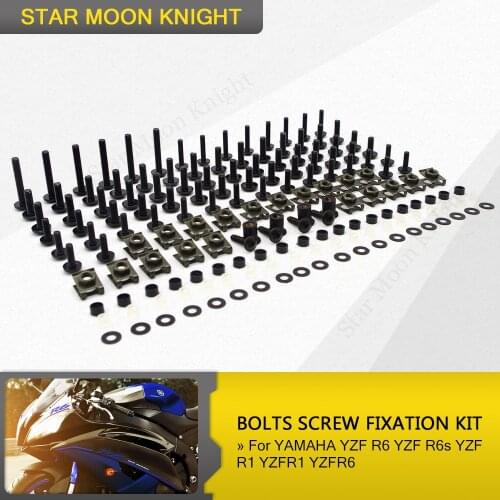Complete Fairing Bolt nut screw Kit For YAMAHA YZF R6 YZF R6s YZF R1 YZFR1 YZFR6 Motorbike Accessories