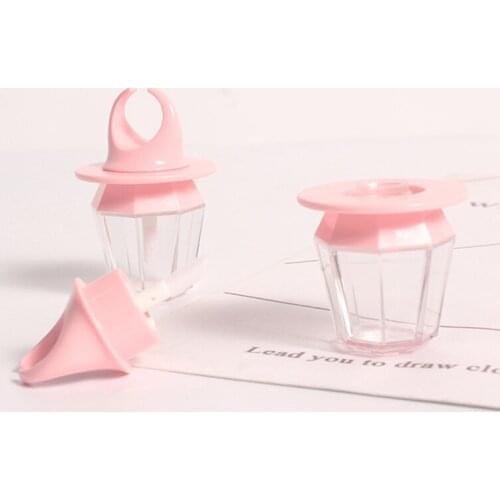 30/50pc 8ml Diamond Ring Shape Empty Lipgloss Bottle DIY Lip Gloss Container Transprent Refillable Bottles Empty Lipgloss Bottle