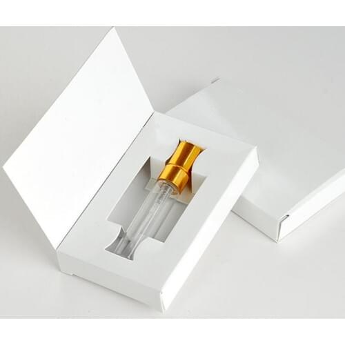 5ML 16*62*98mm Empty Glass Perfume Spray Bottle Atomizer With Paper Boxes Free Shipping LX3019