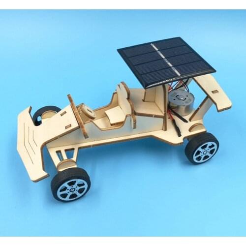 School Projects Teaching Educational Equipment Wood Solar Car Model Kit Primary School Small Production Invention Assembly Toys
