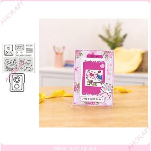 Love letterhead Stamp and Metal Cutting Dies for DIY Scrapbooking Photo Album Decorative Embossing Paper Card Crafts 2021