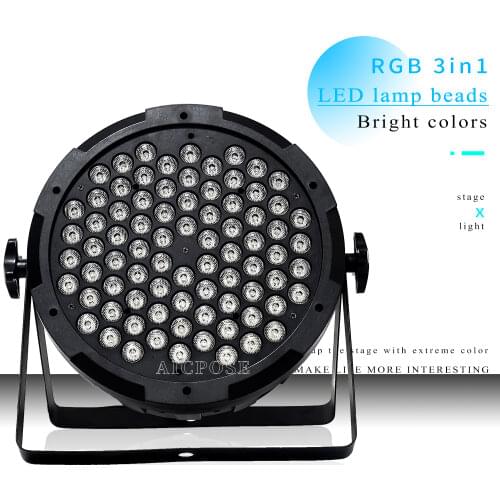 80*3w RGB 3in1 lights 80x3W led Par lights flat par led dmx512 wedding party disco lights professional stage dj equipment