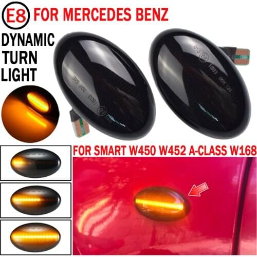 For Mercedes Benz Smart W450 W452 Vito W639 W447 LED Dynamic Car Blinker Side Mirror Marker Turn Signal Lights Lamp Accessories