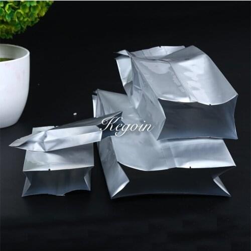 Heat seal aluminum foil packaging bag 100pcs reusable Food grade Vacuum storage bags against from light and moisture