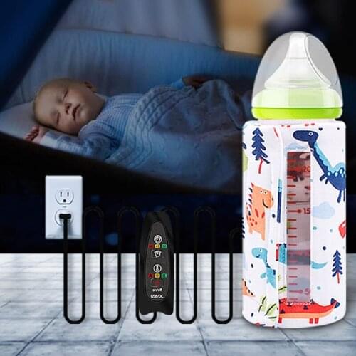 USB Baby Feeding Bottle Heated Cover Bottle Warmer Portable Travel Milk Warmer Q81A