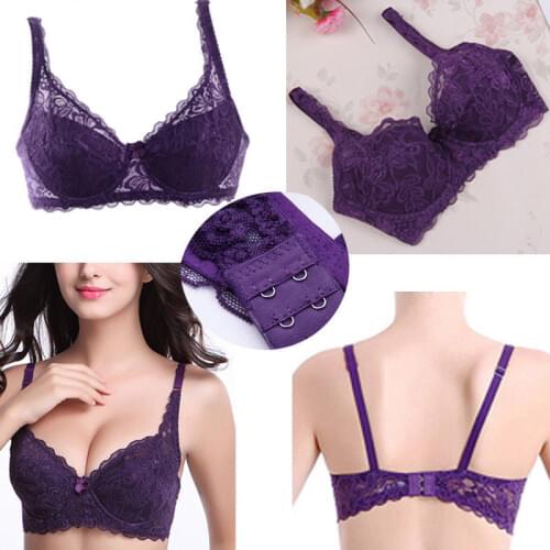 Plus Size Women Lingerie 32 34 36 38 40 42 44 ABCDEF DD Cup Embroidery Lace Bra Brassiere Bralette Push Up Underwear modis sutia