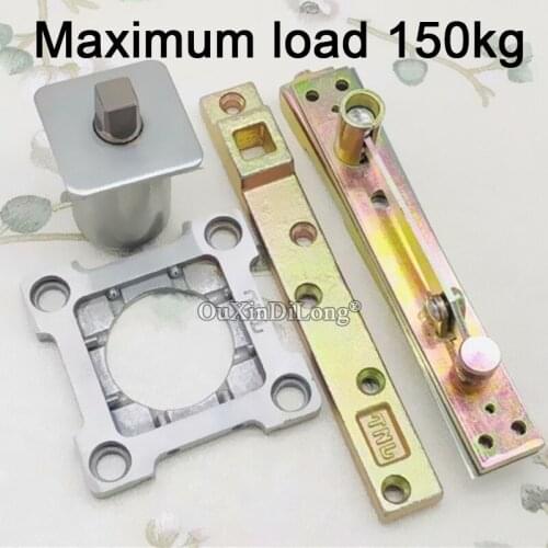 1PCS 360 Degrees Rotate 90 Degree Positioning Buffer Door Shaft Invisible Door Hinges Automatic Closing Bear 150kg GF578