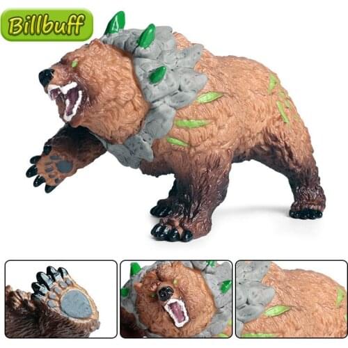 2020 Simulation Wild Animal Jungle Bear Series Model Action Figures Collection Miniature Cognition Educational Toys for children