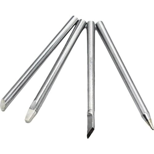 4Pcs 65x4.6mm Electric Soldering Iron Tips Head Replaceable 4.6mm Shank For 40W Solder Irons Best Promotion