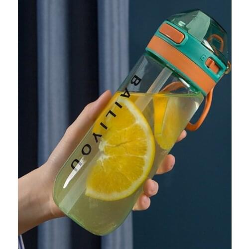 500ml 650ml kids Water Bottle with Straw Clear tritan Drinking Bottles children GYM Tool Jug BPA Free Sports Cup