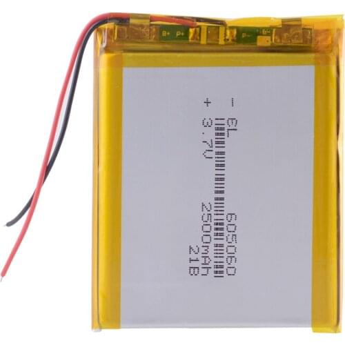 605060 3.7V 1900mAh Rechargeable li-Polymer Li-ion Battery For DVD PDA speakerMP5 GPS Tablet PC Digital Products 065060 584859