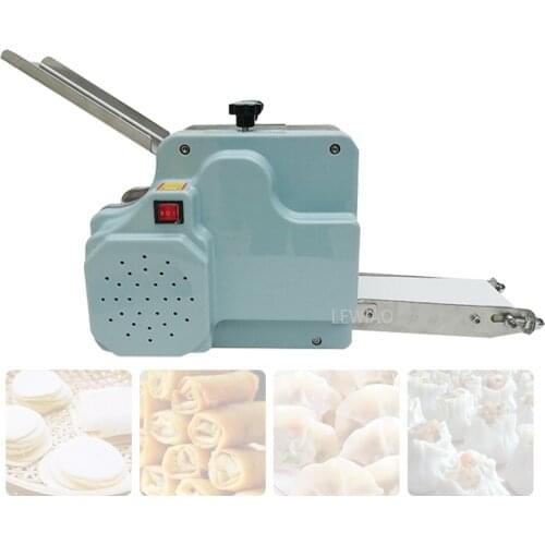 110v/220v Stainless Steel Automatic Dumpling Gyoza Skin Machine Roti Chapati Wrapper Making Machine