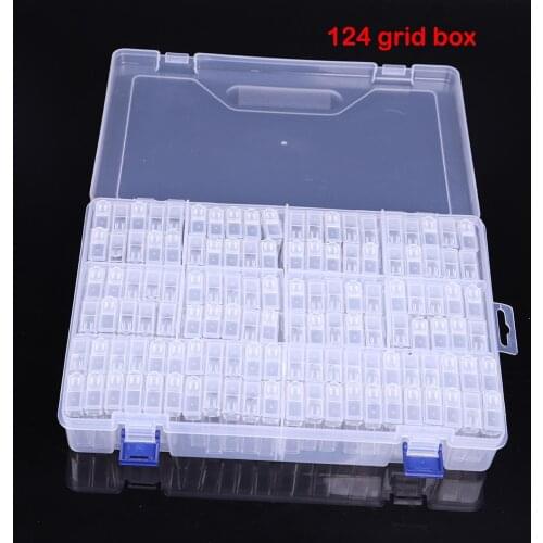 Big 124pcs 5d diamond painting accessories Tools Beads Mosaic Container Storage Box Diamant Daimond painting Jar Accessory Box