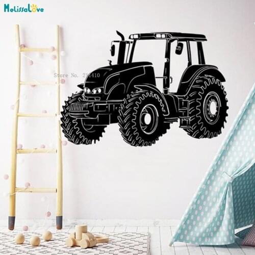 Large Tractor Truck Car Wall Decal Farm Vehicle Farmhouse Vinyl Sticker Living Room Self-adhesive Murals YT2600