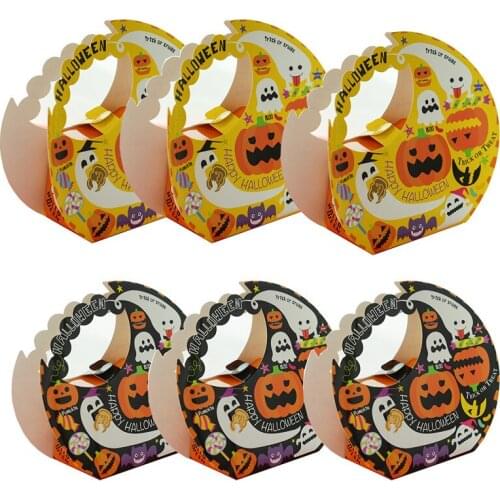 Halloween Party Decoration Special-shaped Cartoon Innovative Portable Packaging Carton Candy Cookie Box