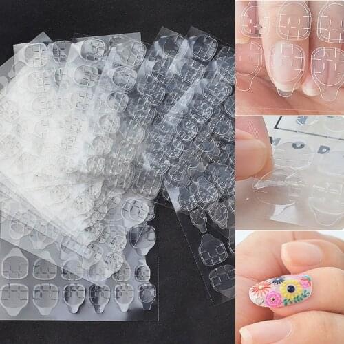 Double Sided False Nail Art Adhesive Tape Glue Sticker DIY Tips Fake Nail Acrylic Manicure Gel Makeup Tool Nail Decoration