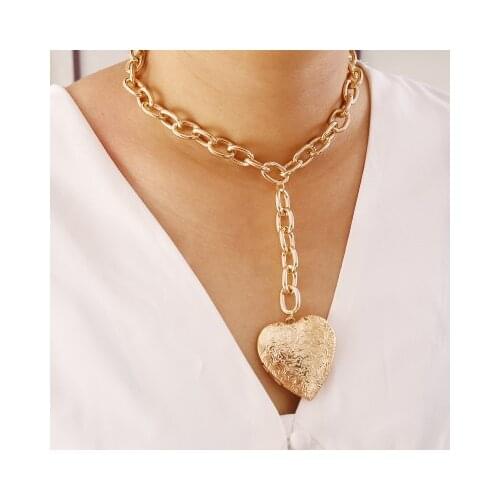 Big Heart Pearl Evil Eye Teradrop Multi Chain Necklace For Women Bohemian Geometric Charms Pendant Necklace Collar Jewelry New