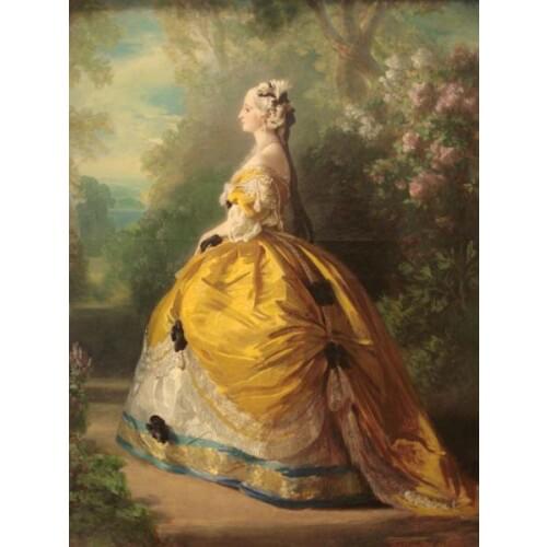 Free shipping classical court figure retro palace loaded dame oil painting canvas prints on canvas wall art decoration picture